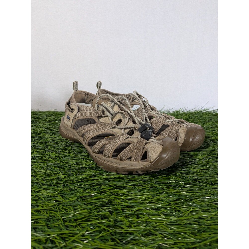 KEEN Whisper 8.5 Women’s Closed Toe Waterproof Sport Sandal Tan Brown 1018226
